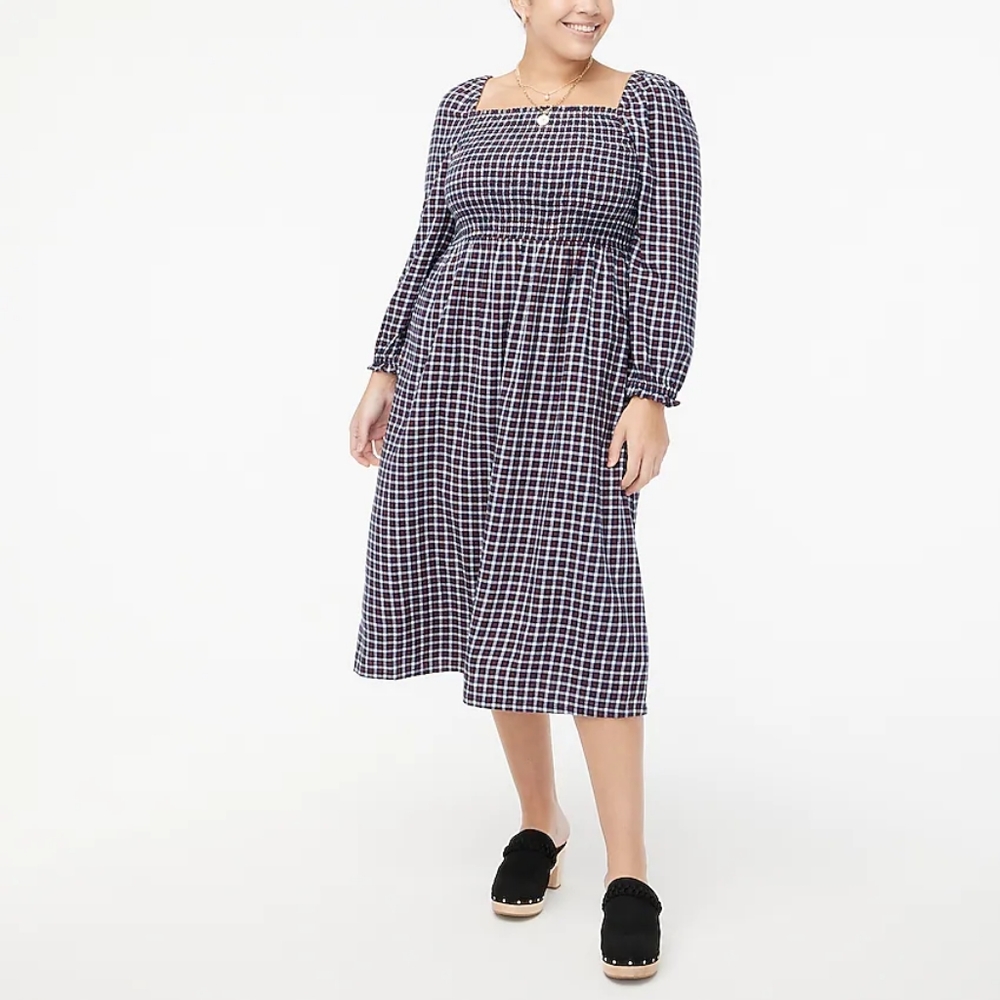 NWOT Smocked midi dress